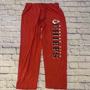 NFL Team Apparel Men’s  Kansas City Chiefs Sleep Pajama Pants  Size Large